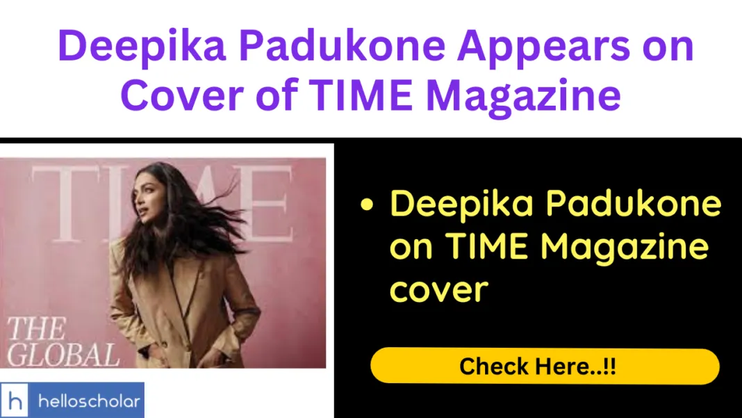 Deepika Padukone Appears on Cover of TIME Magazine